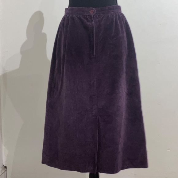 Purple corduroyed, pencil skirt - Picture 10 of 15